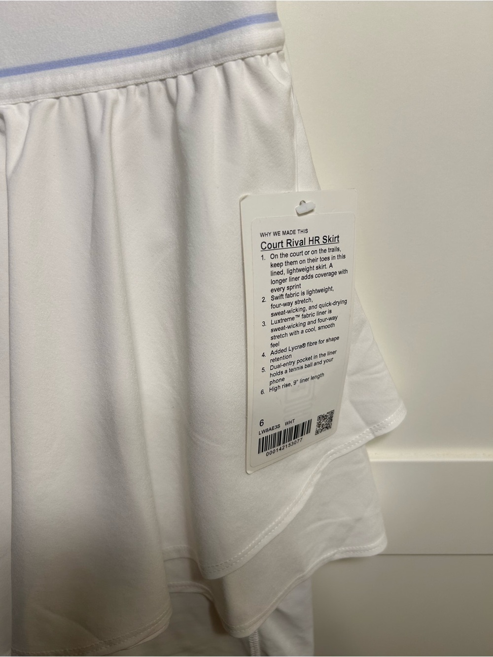 Lululemon Court Rival High-Rise Tennis Skirt size 6 - Picture 8 of 8